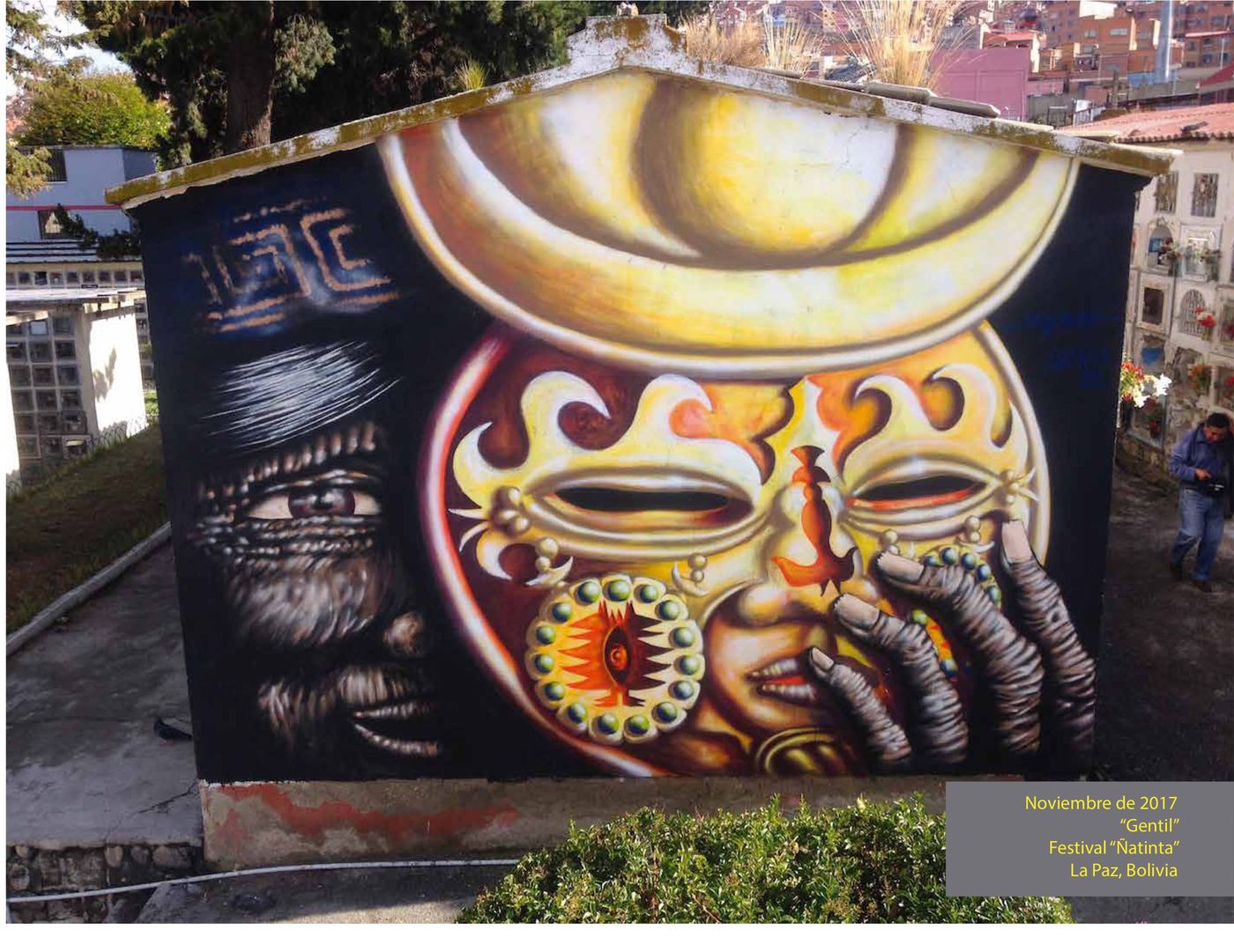 Mural Gentil, Festival Ñatinta, La Paz
