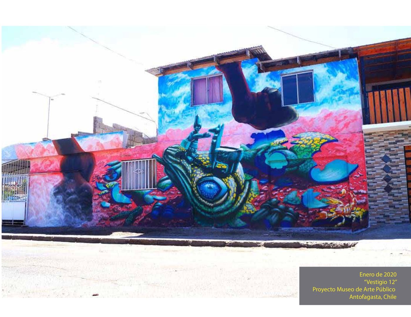 Mural Vestigio 12, Museo de Arte Público, Antofagasta