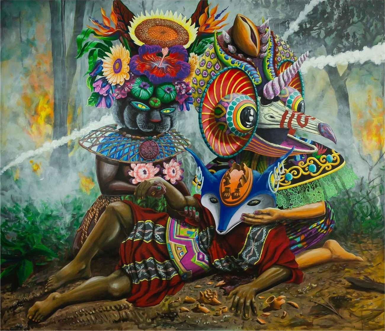 3 Suyos, obra de Memo Rodríguez